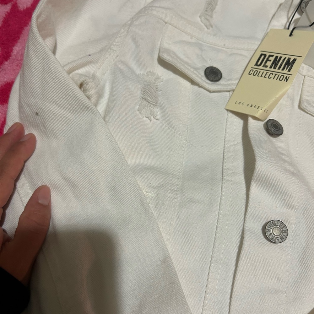 White Jean Jacket - Picture 5 of 5